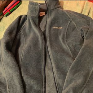 Blue Fleece Columbia Jacket Small